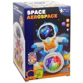 Resim Prestij Oyuncak Işıklı Müzikli 3d Astronot Robot Qb-67y Blue 