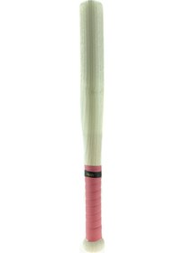 Resim Beyzbol Sopası 50 Cm Dişbudak Ağacından Kırılmaz Pempe Sargılı Pembe 