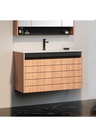 Resim Orka Ricato 100 Cm Mdf Morgana Kiraz Banyo Dolabı Takımı Çok Renkli 