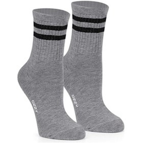 Resim Ozzy Socks 3lü Kolej Çorabı Sarı Gri Beyaz Çok Renkli 