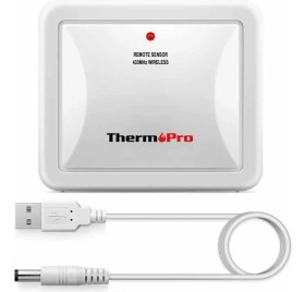 Resim ThermoPro Tx-4 Bağlantılı Su Geçirmez Verici Ek Dış Mekan Ilave Sensörü 