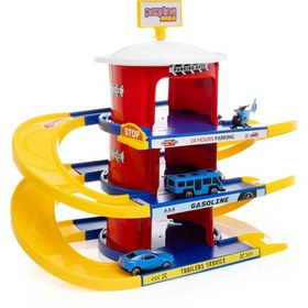 Resim NW NessiWorld Toyflyer 17 Parça Otopark Garaj Seti 
