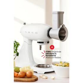 Resim Smeg 50's Style Retro 4.8 Litre Beyaz Stand Mikser SMF03WHEU 