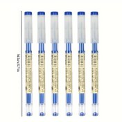 Resim 1 Adet, 6/7 Parça Japon İnce Uçlu Jel Kalem, 0.35mm/0.5mm Tükenmez Kalem - Akıcı Yazım, Siyah, Mavi ve Kırmızı Mürekkep, Okul ve Ofis Kullanımı İçin Plastik Malzeme 