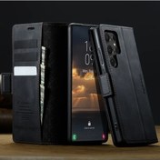 Resim Cloud011 Samsung Galaxy Uyumlu S24 Ultra Cüzdan Kapak Lüks Yapay Deri Kartlık Ayaklı Rfıd 