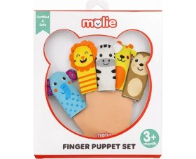 Resim Molie Safari Temalı Parmak Kukla Seti 