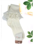 Resim LUCYK&KİDS Dantelli Kısa Kokulu Pamuk Çocuk Çorap-pembe-beyaz-krem 