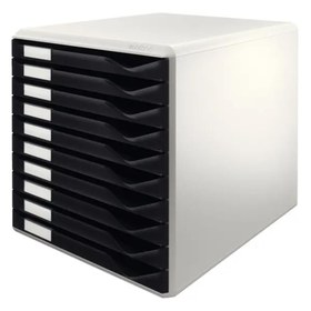 Resim Leitz L-5281 Evrak Rafı 10 Çekmeceli - Siyah 