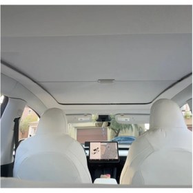 Resim TESLA MODEL Y İÇİN UYUMLU ELEKTRİKSİZ MANUEL TAVAN PERDESİ 