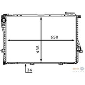 Resim BEHR Cr 295 000p 17111436060 Bmw Tüm Araçlar Su Radyatörü E39/5.20 Otom.k.lı 