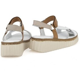 Resim Ziya, Kadın Hakiki Deri Sandalet 1511008z413 Beyaz 1511008z413 500 Beyaz 
