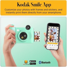 Resim Kodak Smile+ 10mp Anında Kamera Ve Bluetooth Fotoğraf Yazıcısı Dijital Fotoğraf Makineleri Yeşil 
