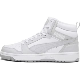 Resim Puma Rebound V6 White-Ash Gray Unisex Spor Ayakkabısı 392326 