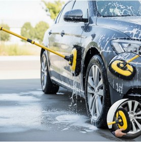 Resim Mega Sepetim Teleskopik Saplı Kuru Islak Oto Yıkama Fırçası 