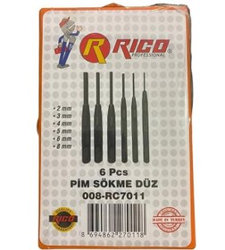 Resim Rico 6 Parça Konik Zımba Seti 