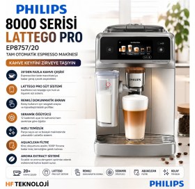 Resim Philips Lattego Pro 8000 Serisi Tam Otomatik Espresso Makinesi + Fakir Mutfak Tartısı Hediye 