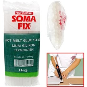 Resim Somafix Mum Silikon Kalın 1kg Poşetli 1kg 