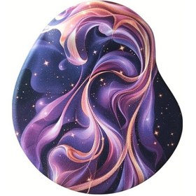 Resim Oval Gece Desenli Bilek Destekli Kaymaz Taban Bilgisayar Notebook Mouse Pad -mausa Pad 