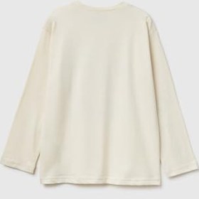 Resim Benetton Erkek Çocuk Siyah Tazmanya Baskılı Kabartmalı Uzun Kollu T-shirt 