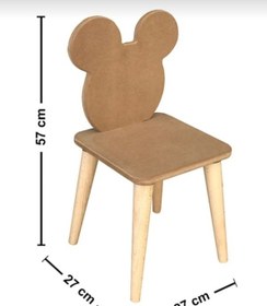 Resim Boyanabilir Ahşap Mdf Mickey Mouse Çocuk Oyun Aktivite Masa Sanda 