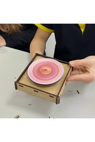 Resim Fapatech Spin Art Sanat Çarkı Renk Ayrışımı Beyaz Işık Fen Bilimleri Deneyi - Resim Ressam Robot Stem Seti 
