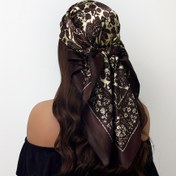 Resim Şık Paisley & Cashew Baskılı Kadın Şal, 88.9cm x 88.9cm, Yumuşak Pürüzsüz Polyester, Tüm Mevsimler İçin Çok Yönlü Kare Moda Aksesuarı, İdeal Hediye 