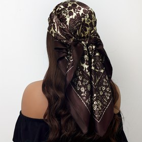 Resim Şık Paisley & Cashew Baskılı Kadın Şal, 88.9cm x 88.9cm, Yumuşak Pürüzsüz Polyester, Tüm Mevsimler İçin Çok Yönlü Kare Moda Aksesuarı, İdeal Hediye 