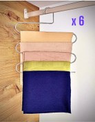 Resim Biricik Pantolon Askısı 6'lı Metalik 