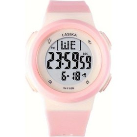 Resim Sunshine022 W-f166 Işık Pembe Ekranlı Erkek Kadın Spor Öğrenci Alarmlı Çocuk Kol Saati Diğer 