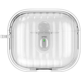 Resim Airpods Uyumlu 4 Kılıf Kenarları Renkli Şeffaf Dilimli Silikon Airbag 40 Kılıf Şeffaf 