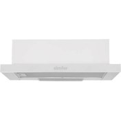 Resim Simfer 8505 Çift Motorlu Sürgülü 60 Cm. Aspiratör - Beyaz 
