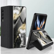 Resim Gkk Mermer Kaplama Gl Kılıf Samsung Galaxy Z Fold4 (Yurt Dışından) 