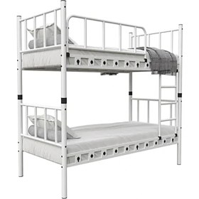 Resim Dzgn Home Zambak Genç Çocuk Yatak Odası Metal Ranza ve Karyola - 90 x 200 cm 
