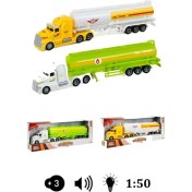 Resim Farbu Oyuncak Sesli ve Işıklı Sürmeli Oyuncak Yakıt Tankeri Maxx Wheels 1:50 Araba 