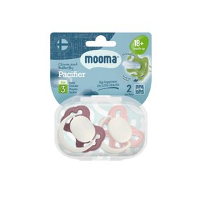 Resim Mooma Palyaço ve Kelebek Emzik Pembe Mor 18+ ay 2'li 