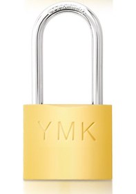 Resim Ymk Eko Sarı Boyalı Uzun Kancalı Asma Kilit 32mm 