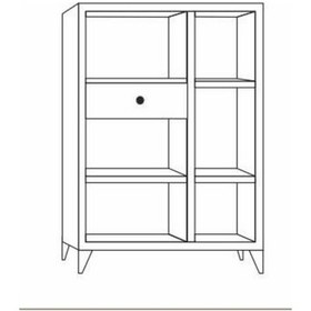 Resim 2 Kapılı 1 Çekmeceli Çam Ekmeklik Çam 