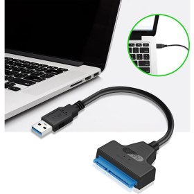 Resim Spelt USB 3.0 to SATA 3 Kablosu 6 Gbps 2.5 inch HDD SSD 22 Pin 