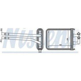 Resim Kia Picanto 1.0 1.1 CRDI 2004 Sonrası Kalorifer Radyatörü Brazing MT AT 183X150 Mm 