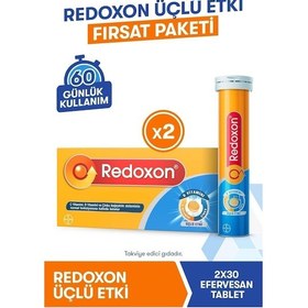 Resim Üçlü Etki 2x30 Efervesan Tablet Fırsat Paketi I 1000 Mg C Vitamini, D Vitamini Ve Çinko Iç 