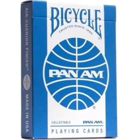 Resim Pan Am Airlines Oyun Kartları, Teneke Seyahat Kutusunda 2 Deste – Klasik Pan Am Tasarımı 