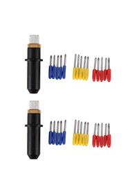 Resim Flyeer 32 Adet 30/45/60 Derece Mimaki Cricut Kesim Plotter Vinil Kesici Bıçaklar + Mimaki Bıçak Tutucu 