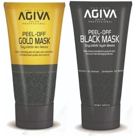 Resim Agiva Black + Gold Peel-Off Mask 2 x 150 ML 