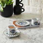 Resim Kütahya Porselen 4 Parça Kahve Fincanı Takımı - 100 ml 