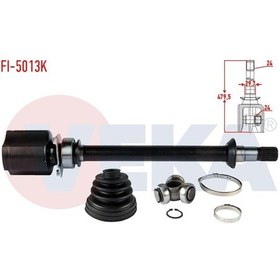 Resim Veka-fı-5013k - Aks Kafası Sag On Ic Fıat Lınea 323 1.3 Mjt 