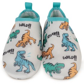 Resim Civil Boys Dinazor Baskılı Tabanlı 26-30 Numara Deniz Ayakkabısı - Bej - Taş Rengi / 30 Numara 