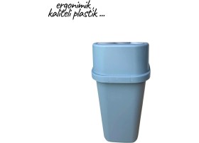 Resim Vizka Tezgah Üstü Pratik Kapak Mutfak Banyo Çöp Kovası 5 Litre 