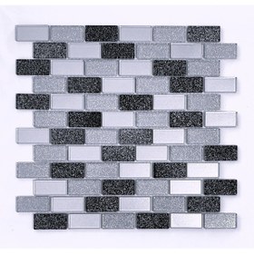 Resim MozaiKristaL Mutfak tezgah arası Kristal Mozaik Cam ölçüsü: 23x48x4 mm. File ölçüsü: 30x30 cm. (1 m2 Fiyatıdır) 