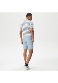 Resim Nautica Erkek Mavi Slim Fit Bermuda Düz B35214t Mavi 