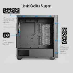 Resim Aero Cool D501A Black 1000W 80+ Gold Atx 3.1, 4X12CM A-Rgb Fanlı, Ahşap Ön Panel Detaylı, Tempered Cam Yan ve Mesh Ön Panel, USB Type-C, Atx Bilgisayar Kasası (AE-D501A-BK1000HP) 